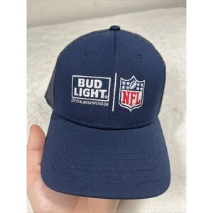NFL‎ BUD LIGHT Hat Baseball Ball Cap Adjustable Strap Back Adult Embroidered New